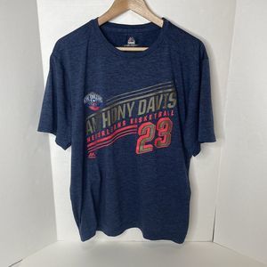 New Orleans Pelicans Majestic Cool Base Shirt, Large, Blue, Anthony Davis #23